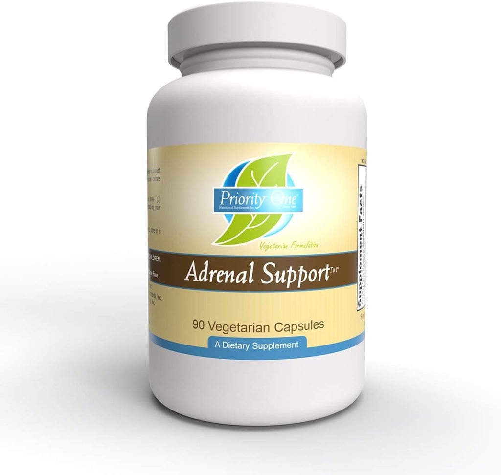 Prioriteret 1 Vitamin Adrenal Support 90 Kapsler Vegetarisk Adrenal Support