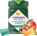 Viafusion Soft Chews Muscle & Bone Support (1), Adult Chewable Vitamin D for Bone & Muscle Support, Individuelt indpakket, Tropical Fusion Flavor, 30 Chews, 30 Day Supply