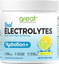 Elektrolyter Powder Hydration - 124; Real Food High Potency - 124; Lemon Lime - 30 Servering - 124; High Potency - Elektrolyte Powder - 124; Hydration Drink Mix - 124; Elektrolyt - tillæg med kalium Magnesium Calcium