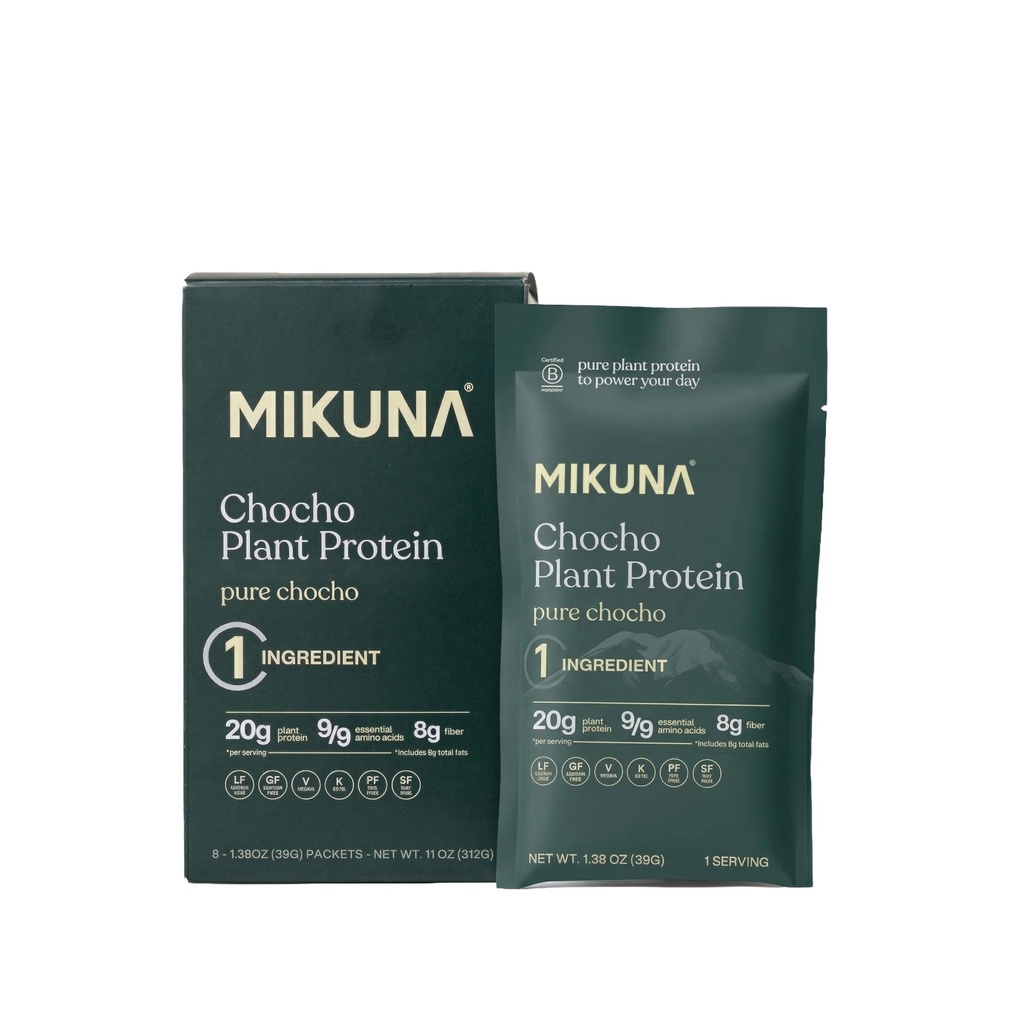 Mikuna Plant Protein Powder, Pure (8 Servings) - 1 Ingredient, Non-Isolate, Lectin Free, Vegan Protein - 20g Protein, 8g Fiber - Dairy Free, Pea Free, Soy Free, Gluten Free, GLP-1 Friendly