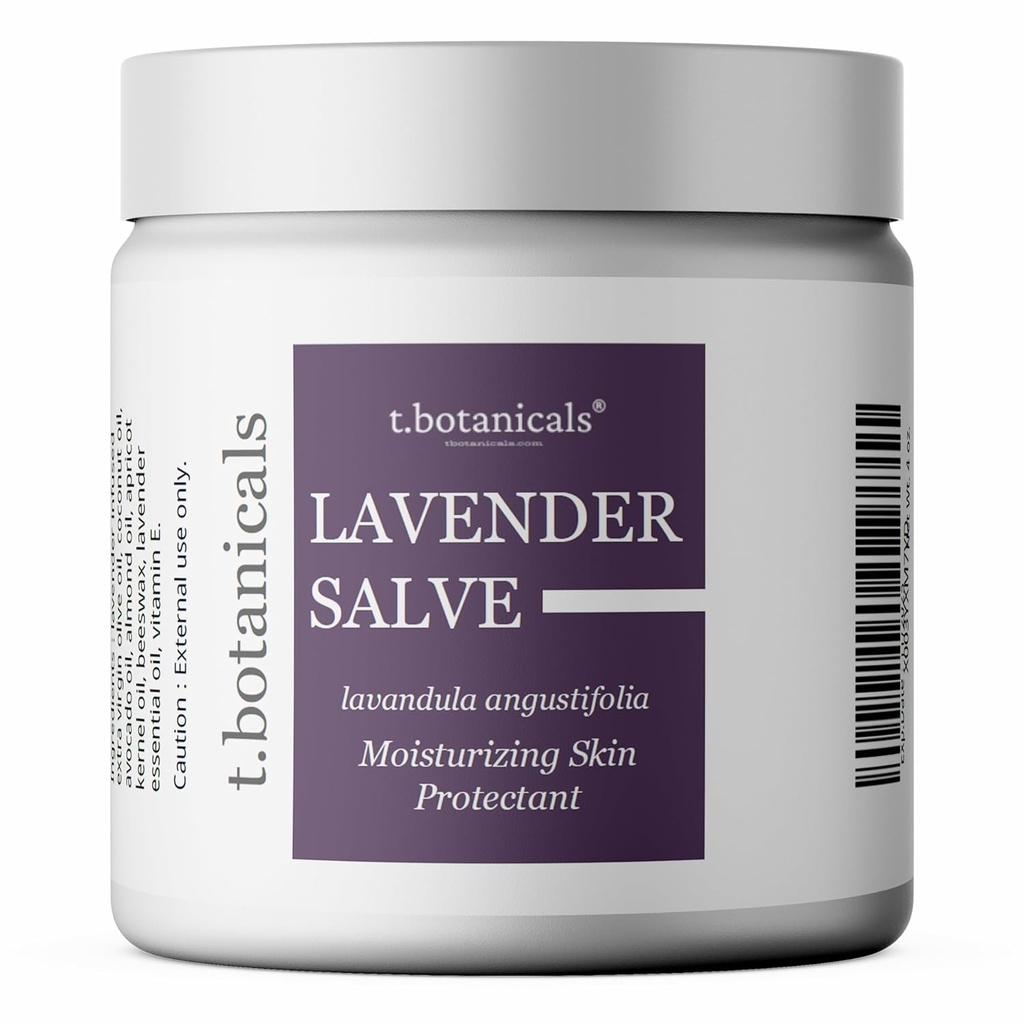 Lavendel Salve, Alle naturlige fugtgivende lavendel Balm, hudbeskyttende reparation Salve til forurenet hud (4 oz)