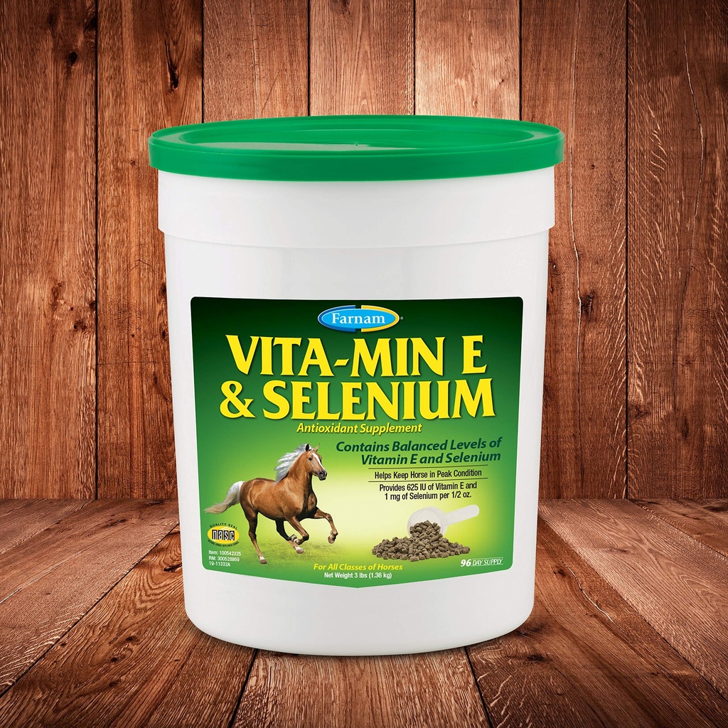 Farnam Vita- Min E & Selenium Antioxidant Supplement, 3 pounds, 96 Day Supply