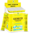 KEY NETRIENSER Multivitamin Electrolytes Hydration Pakker - Forfriskende Lemonade Post Workout og Inddrivelse 40 Pack - Ingen sukker, ingen kalorier - Rejse Hydrering Pulver