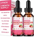 Magnesium Glycinat Flydende, høj potens Magnesium Glycinat, Citrat, Sukker fri Vegansk Non- GMO Complex Supplement Promoes Nerv, Afslapning, Muskel, Søvnstøtte *