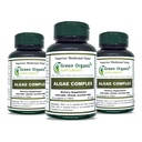 Alger, Fucoidan, Blue Green Algae, Kelp, Bladderwrack, Chlorella, Spirulina, Irish Moss, Dulse, 90 VCs, High Absorbable, Non- GMO, Gluten- Free (Pack of 3)