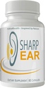 Sharp Ear Complete Tinnitus Relief supplement, 60 kapsler, Proprietary Blend til at reducere øre ringning og støtte Optimal hørelse funktion og klarhed