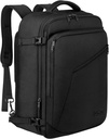 MATEIN bære på rygsæk, Ekstra store rejse rygsæk Expandable fly godkendt Weekender taske til mænd og kvinder, vand resistent Lightweight Daypack til fly 40L, sort