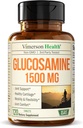 Glucosamin Sulfate 1500mg w / Kalium - FSA Støtteberettiget fælles supporttillæg for brusk, ben & fælles sundhed, lejlighedsvis discomfort Relief for back, knæ & hænder - Glucosamin Complex 120 Tabs