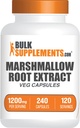 BulkSupplements.com Marshmallow Root Extract Kapsler - Urtetilskud, Marhmallow Root 1200mg - Gluten Free, 2 Kapsler pr Servering, 240 Greve (pakke med 1)