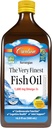 Carlson - The Very Finest Fish Oil, 1600 mg Omega- 3s, Liquid Supplement, Norwegian, Wild- Fanget, Sustainable Sourced, Lemon, 16,9 Fl Oz