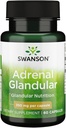 Swanson Adrenal Glandulær 350 Milligram 60 Kapsler