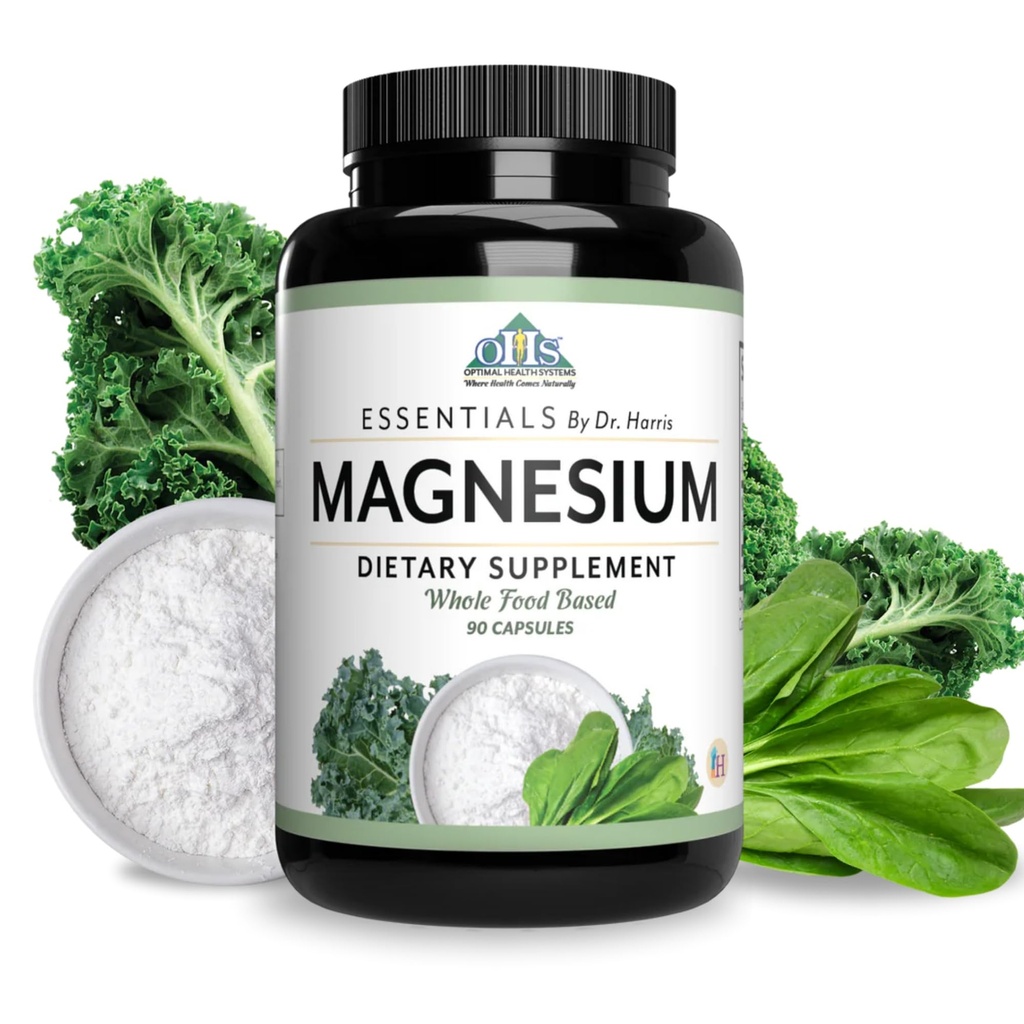 Optimal Health Systems Magnesium - 124; Patenteret Magnesium - Glycinat - 432 mg - 124; Understøtter muskelfunktion - 124; Hjertesundhedsstøtte - Blend - 124; 90 Kapsler