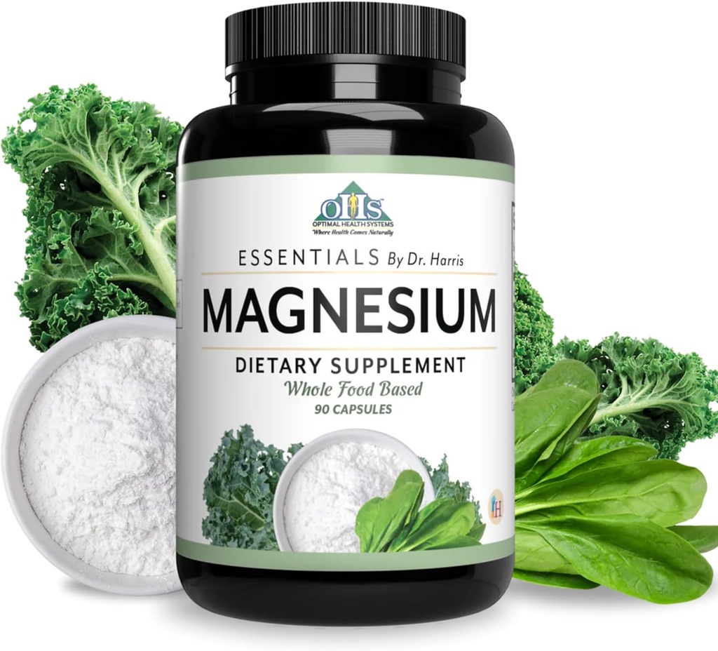 Optimal Health Systems Magnesium - 124; Patenteret Magnesium - Glycinat - 432 mg - 124; Understøtter muskelfunktion - 124; Hjertesundhedsstøtte - Blend - 124; 90 Kapsler