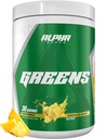 Alpha supps - Alpha grønne tillæg minus 124; Frugt & Vegetabilsk superfood pulver ekskl. 124; Over 40 naturlige plante baserede ingredienser ekskl. 124; Prebiotic & Probiotic fordøjelsesfremmende Support Blend - 30 Serveringer (Ananas)
