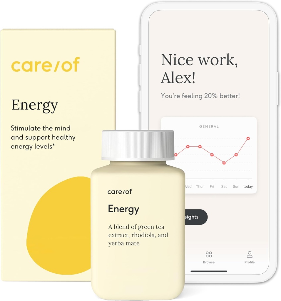 Care / Natural Energy Supplements for Træthed Vitaminer for Energi og Træthed for Kvinder & Mænd, Energi Vitaminer for Kvinder for Sund Energi, Energitilskud for Kvinder - 30 Energy Pills