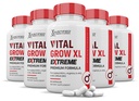 (5 Pack) Vital Grow XL Extreme Pills 1600MG Premium Formula Proprietary Blend for Men's Health 300 Capsules