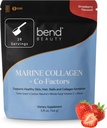 Bend Beauty Marine Collagen + Co- Factors Beeg 124; Strawberry Flavored Collagen Powder Beeg 124; Hydrolyzed Collagen Supplement Beeg 124; Fish Collagen Peptider + Silicon + C-vitamin Beeg 124; Understøtter sund hud, hår & negle