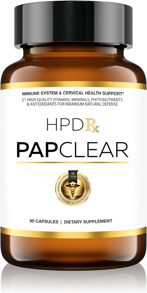 PAPCLEAR Physician Formuleret • 124; Alle naturlige immunforsvar supplement • 124; Advanced Powerful Immunity Booster • 124; 21 Vitamin & Nutrients med Organic Shiitake Mushroom & Lycopene • 124; 90 Kapsler • 124; Pakning med 1