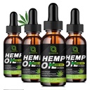 (4 - Pack) Høj potens Hampeolie - 1.000.000 Maksimal Styrke - Hjælper afslapning, Stress, Calming, Sove - Økologisk Hampeolie ekstrakt - Vegan, Immunisering Support, Non- GMO