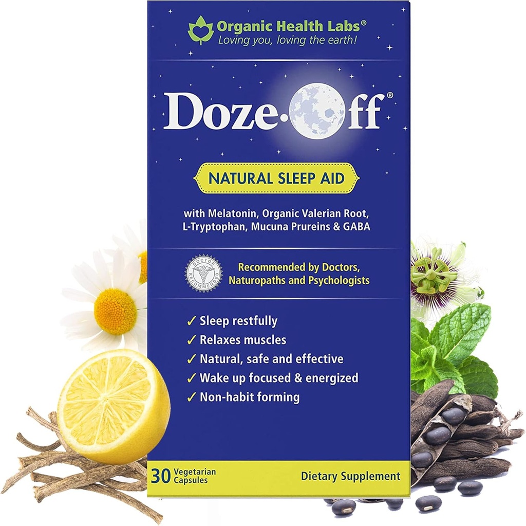Organic Health Labs Doze- Off Natural Sleep Aid, 30 Veggie Kapsler