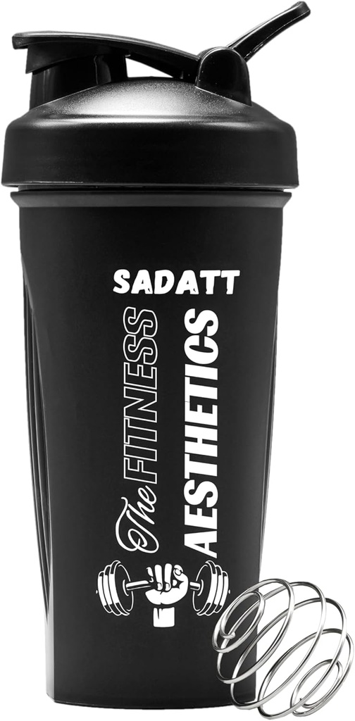 SADATT 28 Ounce Protein Shaker Flaske til Gym og Pre-workout - BPA- Free, Leak- Proof, Opvaskemaskine Safe
