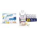 Juven Therapeutic Nutrition Drink Mix Powder for Wound Healing, 30 Count + Sikre Max Protein Nutrition Shake, Fransk Vanilla, 12 Pack