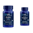Life Extension Super Ubiquinol CoQ10 60 Softgels og optimeret Resveratrol Elite 60 Vegetariske Kapsler Bundle