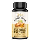 Liposomal gurkemeje supplement 2000mg, 95% Standardiseret Curcuminoid Extract & Organic Root Powder med Piperine Black Pepper Fruit (15mg), 60 softgel