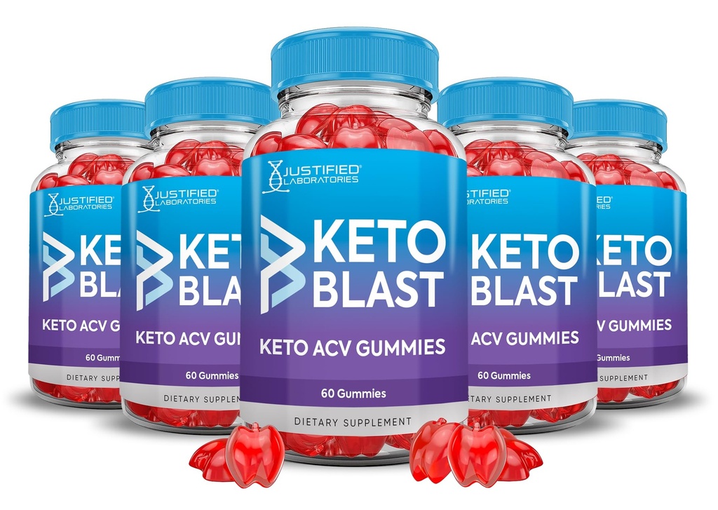 (5 Pack) Apple Cider Vinegar Gummies 1000MG Keto Blast Keto ACV Gummies Avanceret formel Formuleret med Pomegranat Beet Juice Powder B12 Vegan Non GMO 300 Gummys