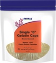 Now Foods Supplements, Tomme Gelatine Kapsler, Single "0", Bovin Sourced, Fyldt med vægt, 1.000 Gel Kapsler