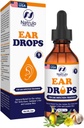 Natural Ear Drops for Ear Infektion - Urte Eardrops for voksne, Børn & Kæledyr - Lindrer ubehag, Ear Aches, Itchy Ears, Svømmer 's Ear, & Loosens Wax - Kids Safe Ear Oil Made in USA (2 Oz)
