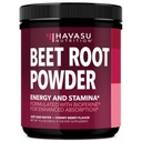 Organic Beet Root Powder med vitamin B12 & Coryceps - Nitrooxid supplement - Beetroot Powder for Energy & Post Workout Inddrivelse - Bland med vand eller smoothies, Cherry Berry Flavor - 30 Serveringer