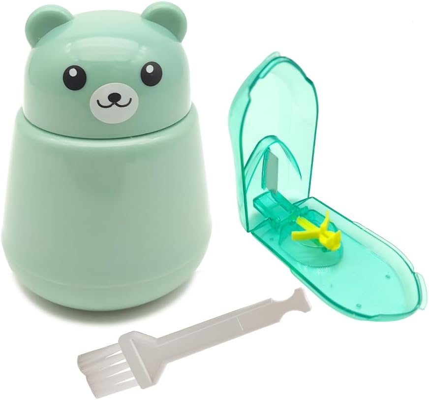 CoaGu 2- Pack Pill Crusher og Cutter Grinder Buddy 124; Eftigt Crush små eller store piller i fint pulver Buddy 124; Easy Rengøring Buddy 124; Grøn