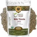 Organic Way Milk Thistle Seeds Powder (Silybum Marianum) - Herbal Tea | European Wild-Harvest | Organic & Kosher Certified | Non GMO & Gluten Free | USDA Certified | Origin - Albania 2 Oz (Pack of 1)