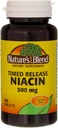 Nature 's Blend Niacin Timet Release Tablets, 500 mg, 100 Ct (2 Pack)