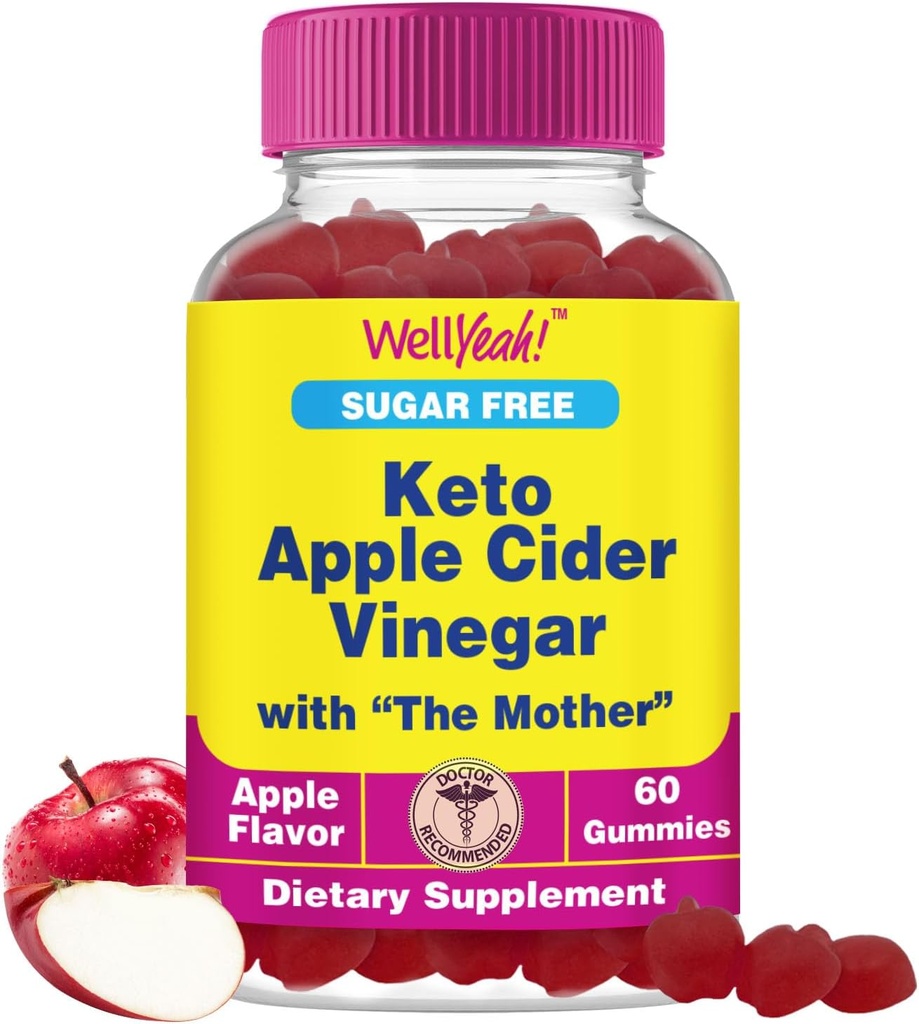 WellYes Sugar Free Apple Cider Vincils Gummies