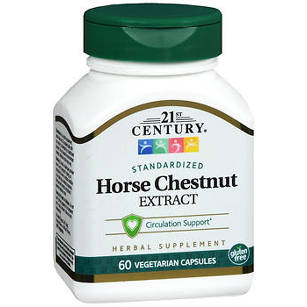 21. Century Horse Chestnut Seed Extract Vegetariske Kapsler - 60 ct, Pack of 2
