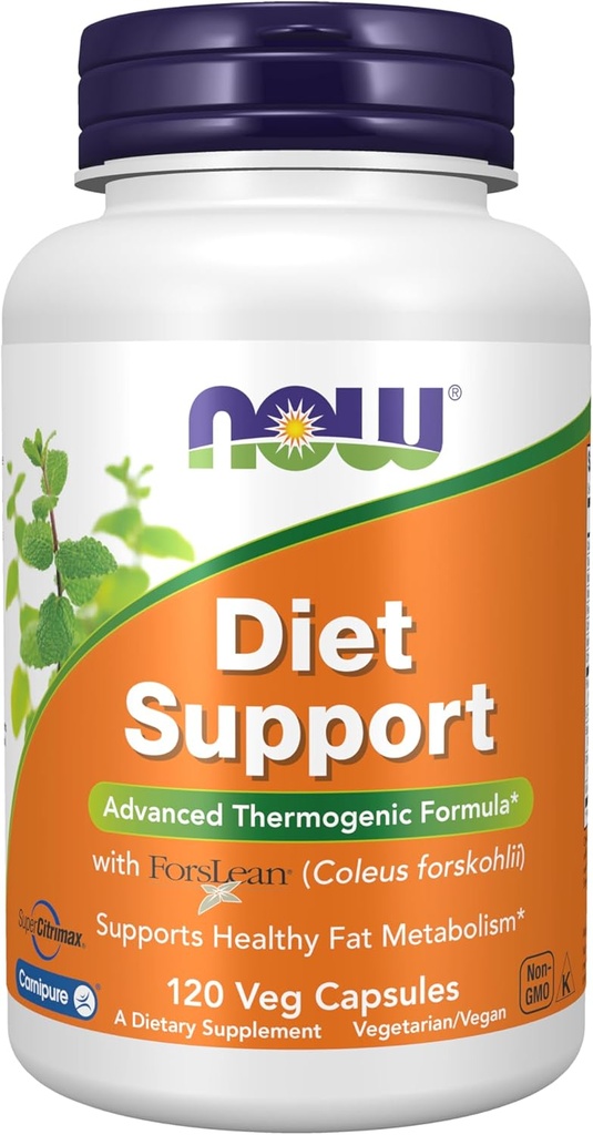 Now Foods Supplements, Diet Support med ForsLean ® (Coleus forskohlii), 120 Veg Kapsler