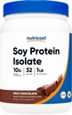 Nutricost Soy Protein Powder, 1 LB Chokolade, 10 Bedste Protein Per Servering, Vegetarisk, Non- GMO & Gluten Free