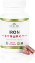 Sundhed som det forventes at være jern syn3rgy supplement; Læge Formulerede kapsler med jern, kobber, Beet Root, C-vitamin 124; 60 Kapsler