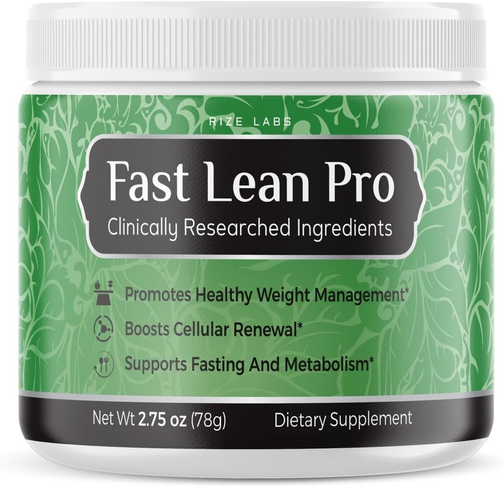 rize laboratorier Fast Lean Pro avanceret formel supplement Hydration BCAA drikke kapsler i en krukke, let at Scoop og Tastes Great (30 Servere)