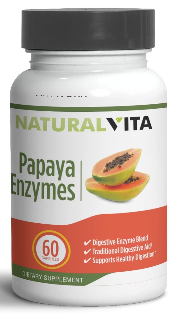 Generisk Natural Vita Papaya Enzymes, fordøjelsesfremmende behandling Aid med Enzyme Blend, Kosttilskud, Nourish Din Gut med vores Papaya Enzyme Blend til fordøjelsesmæssig Harmony og Well- Being.