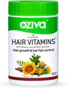 Hår Vitamin kapsler til hårvækst & hårfald kontrol, 100% Natural med biotin, jern, DHT Blocker & E-vitamin, klinisk bevist hårvækst kosttilskud til kvinder & mænd, 60 kapsler