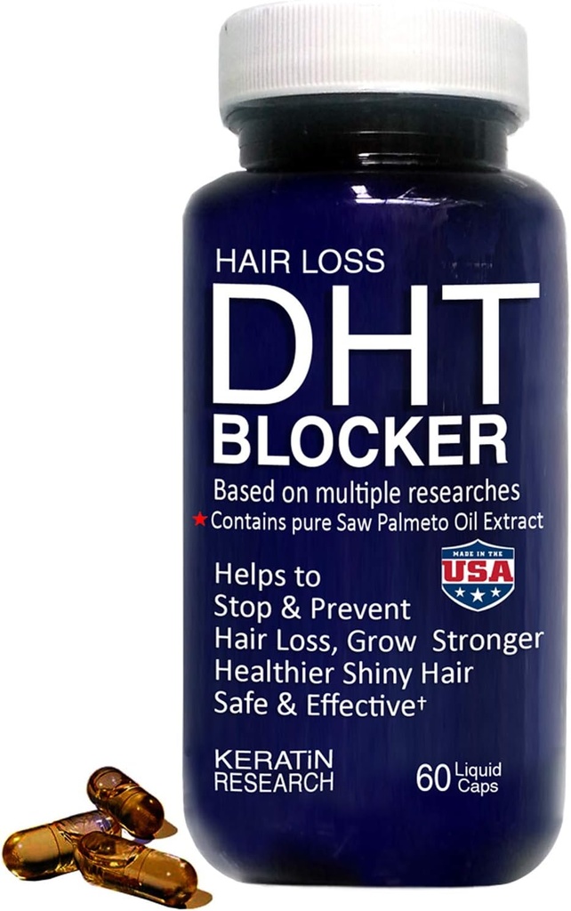 The Original Pure Natural X2 Action BIOTIN DHT Blocker BETA SITOSTEROL FL Sourced Natural Wild Saw Palmetto Oil Prevents and Stops Hair Loss Strengthen Roots Promotes Urinary Flow Support Prostate