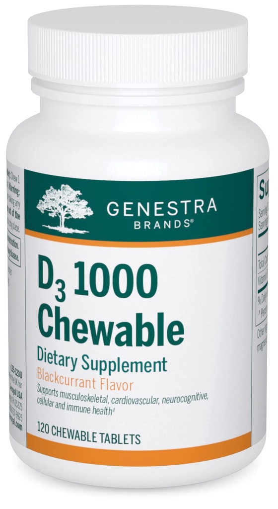 Genestra Brands D3 1000 tyggetabletter