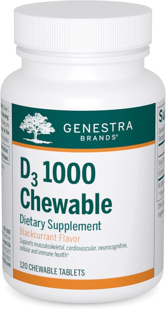Genestra Brands D3 1000 tyggetabletter