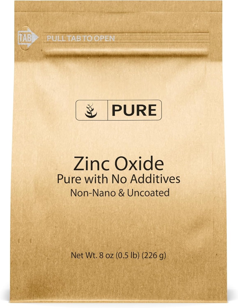 Pure Original Ingredienser Zink Oxide, Øko- venlig emballage, Non- Nano (8 Ounce)