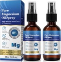 Generisk 2 Pack Pure Magnesium Oil Spray, Magnesium Oil Spray, 100% Pure & Natural Organic Concentrated Magnesium Chloride Oil