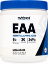 Nutricost EAA Powder 30 Servering (Unflavored) - Essential Aminosyrer - Non-GMO, Gluten Free, Vegetar Friendly