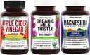 FarmHaven Apple Cider Vinciferkapsler med Ingefær & Magnesium Glycinate & Malat Complex w / vitamin D3 & Milk Thistle kapsler